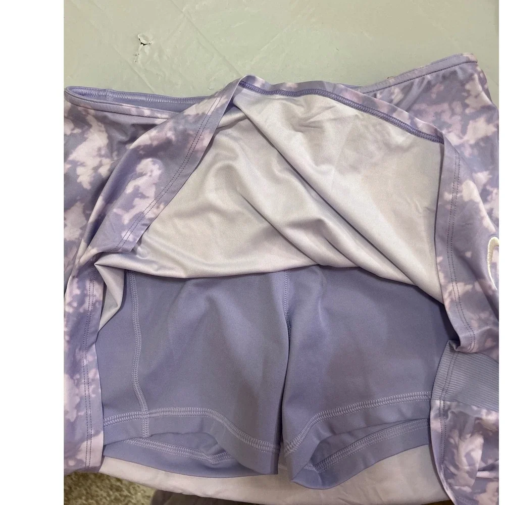 Nike Court Womens Dri-FIT Tennis Skort Purple Tie-Dye‎ FZ6804-533 Small NWT